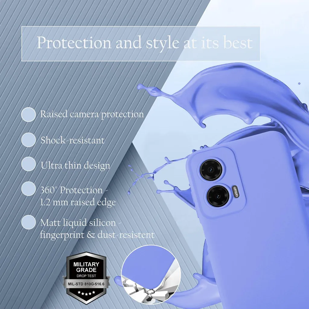 Cover Motorola Moto G35 Cadorabo Silicone Liquido: Protezione 360° - 2