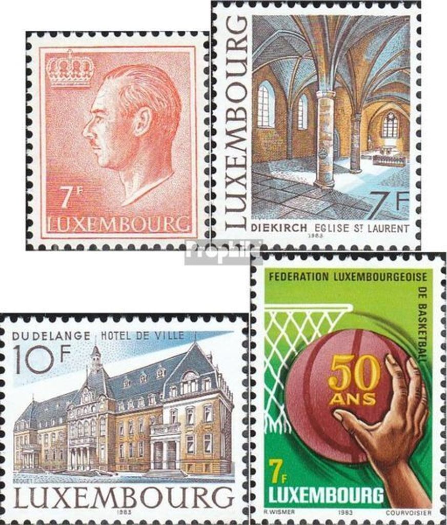 Briefmarken Luxemburg 1983 Mi 1080,1081-1082,1083 (kompl.Ausg.) postfrisch Sondermarken