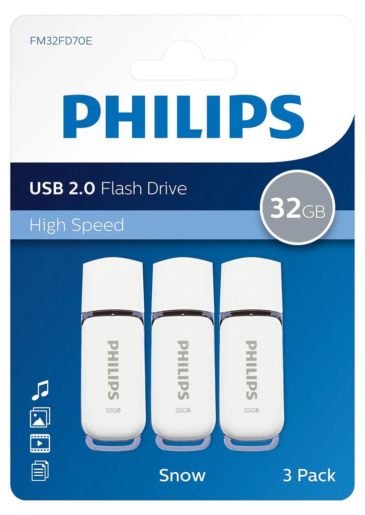 Philips USB-stick 32 GB USB 2.0 Snow Edition Shadow Grey 3 Productafbeelding 
