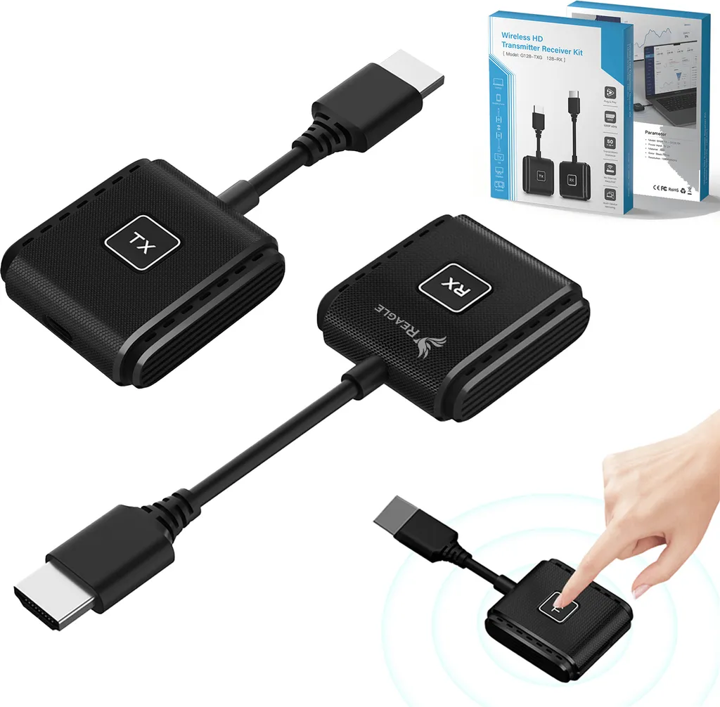 Transmetteur Récepteur HDMI sans Fil Full HD 60Hz 50m Reagle