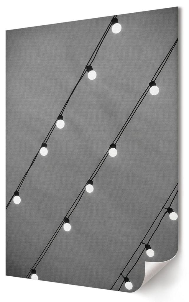 Vintage-Beleuchtung- Kunstdruck A4 - Minimalistisch, Modern- Wandbild für Wohnzimmer Schlafzimmer & Flur, Modernes Poster Wanddeko, Ungerahmt