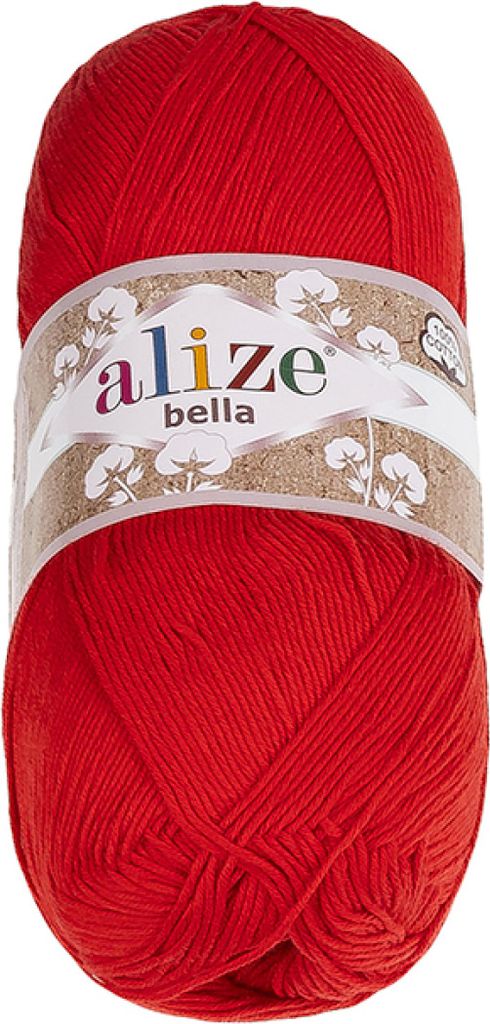Garn BELLA - 100g / 360 m - Rot Produktbild 