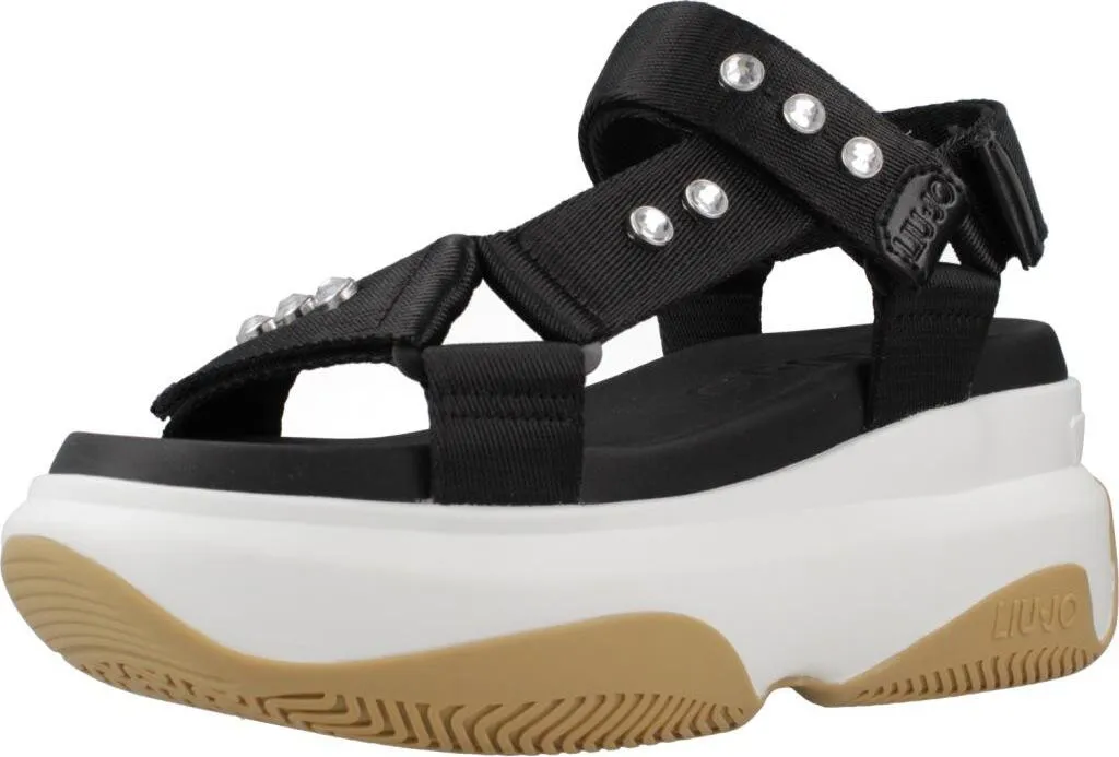 Sandales Confortables Liu Jo Noires - Fini les Douleurs aux Pieds en Talon