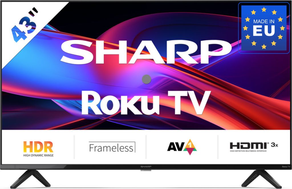 SHARP 43GD2225E – 43 Zoll Fernseher (108 cm) Full HD Roku Produktbild 