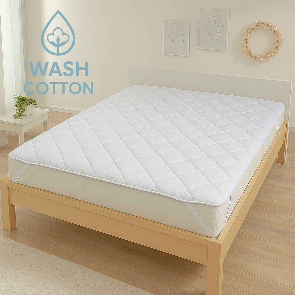 Bettwaren-Shop Matratzen Unterbett WASH-Baumwolle kochfest 100x200 cm