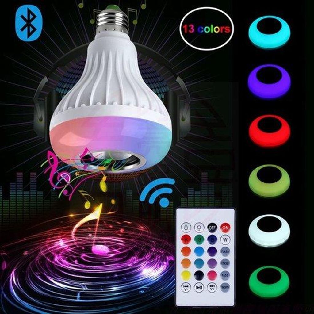 RGB LED světla s Bluetooth a reproduktorem, bezdrátové Obrázek produktu 