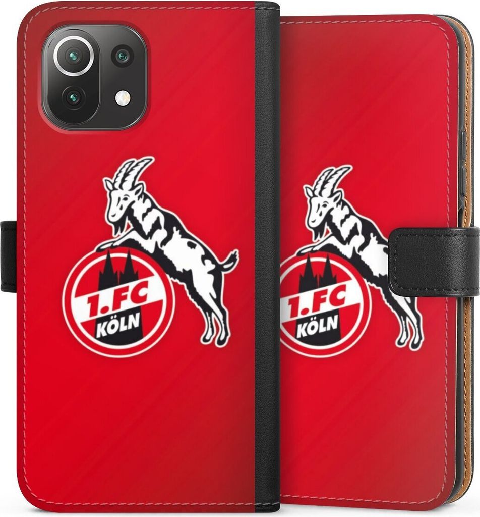 DeinDesign Klapphülle für Xiaomi Mi 11 Lite 5G Handytasche Lederhülle Tasche 1. FC Köln EffZeh Offizielles Lizenzprodukt