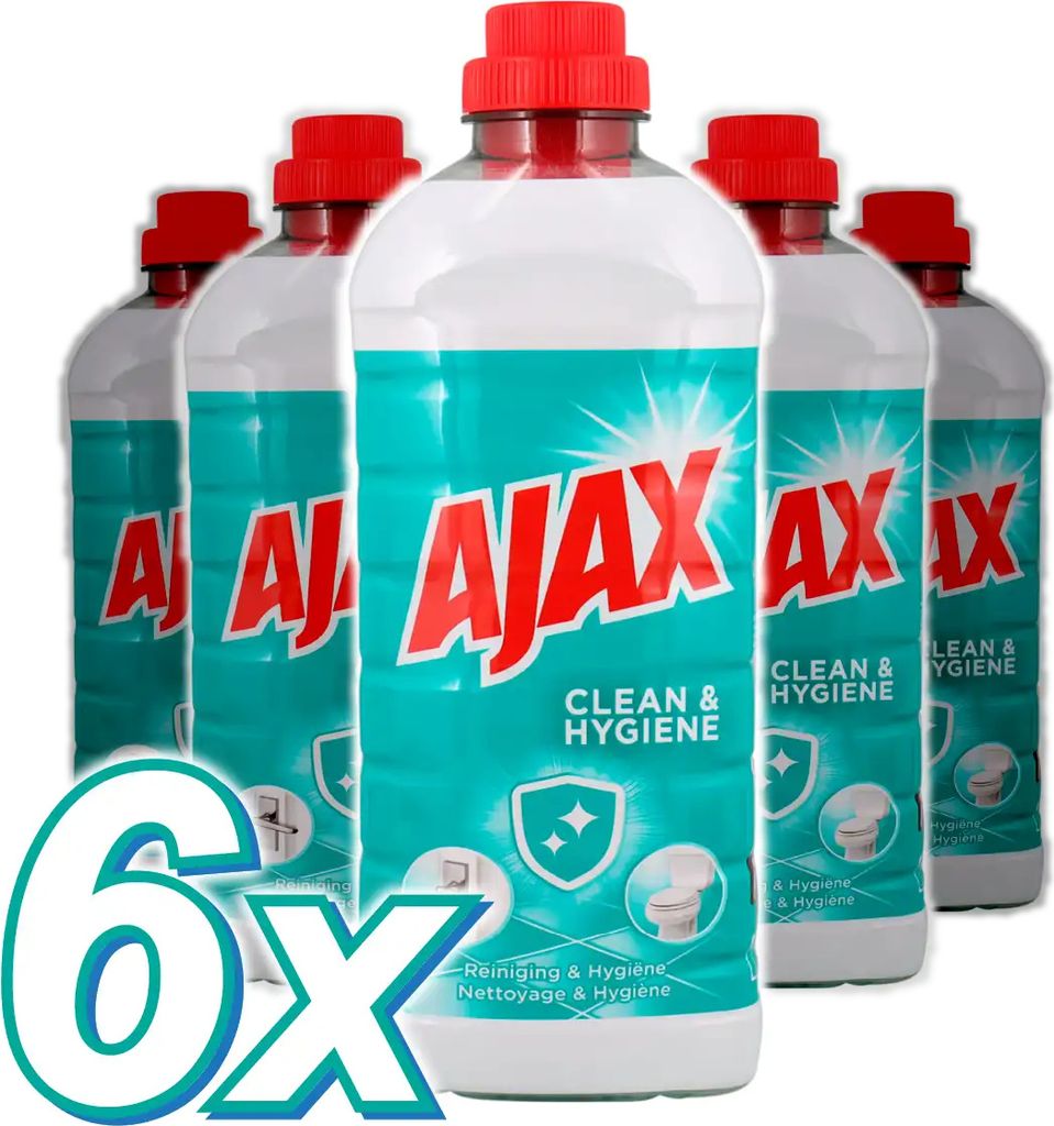 Ajax Allzweckreiniger 100 % Hygiene 6 x 1 l - Rabattpaket Produktbild 1