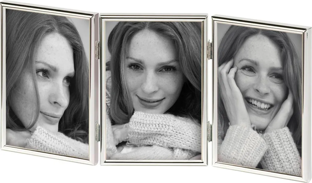 Cadre Photo Argenté Chloe 16,2x33 cm : Protégez et Sublimez vos Images