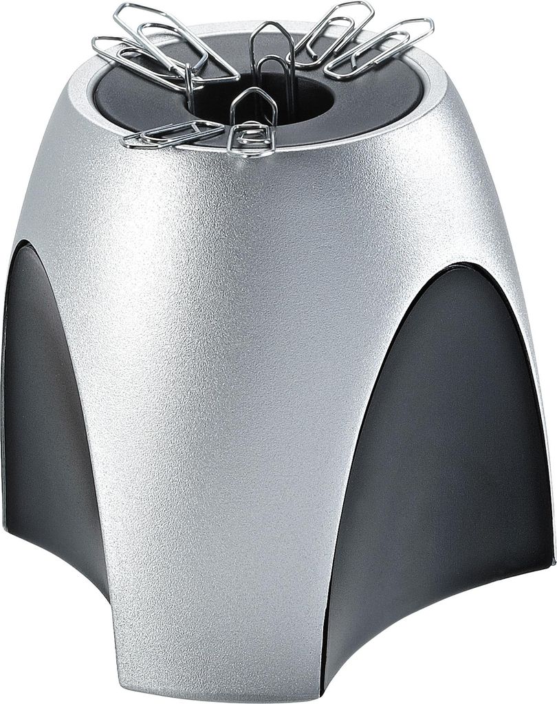 HAN Klammernspender DELTA Kunststoff silber/schwarz