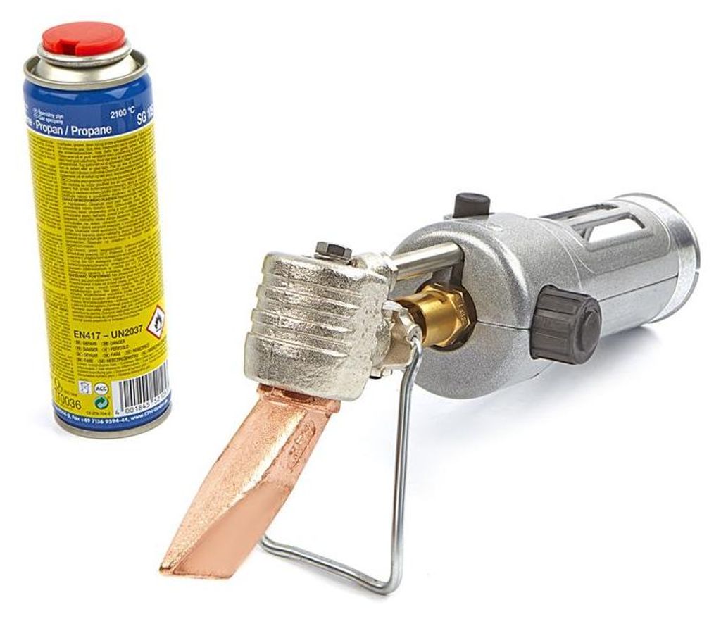 CFH Profi-Lötkolben, Dachrinnenschweißset PL932 mit Gaskartusche