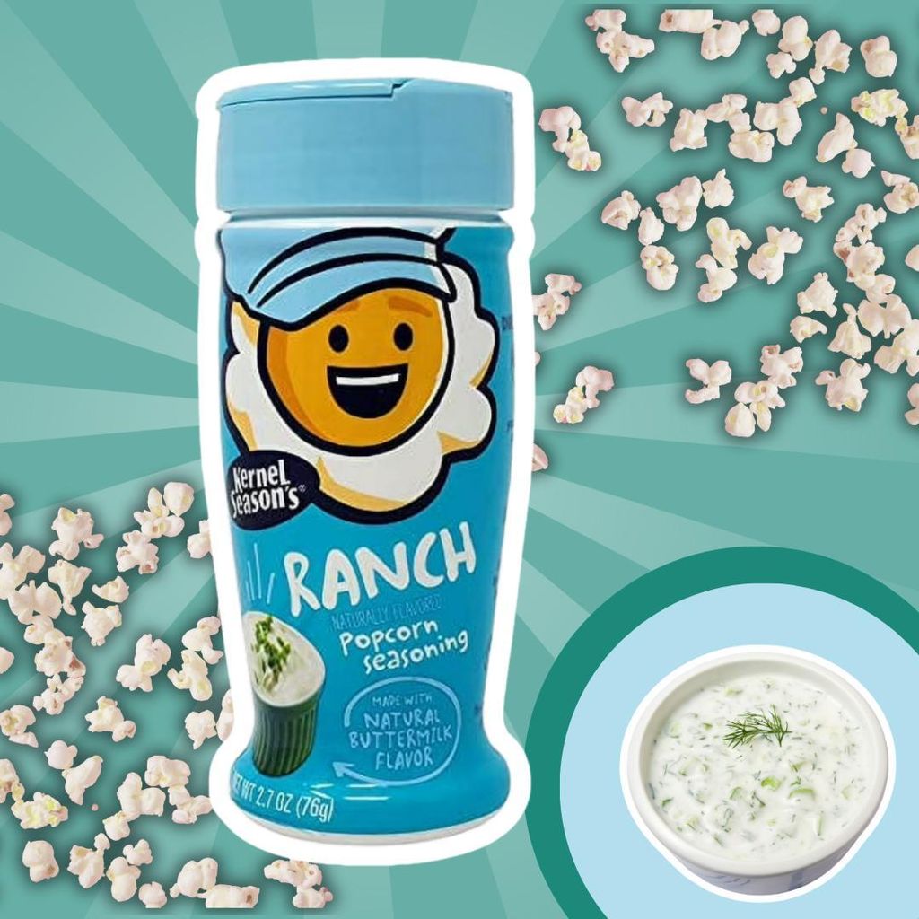 Kernel Season’s Ranch Popcorn Seasoning – Würziges Ranch-Gewürz für Popcorn & Snacks | 76 g+Heartforcards Versandschutz