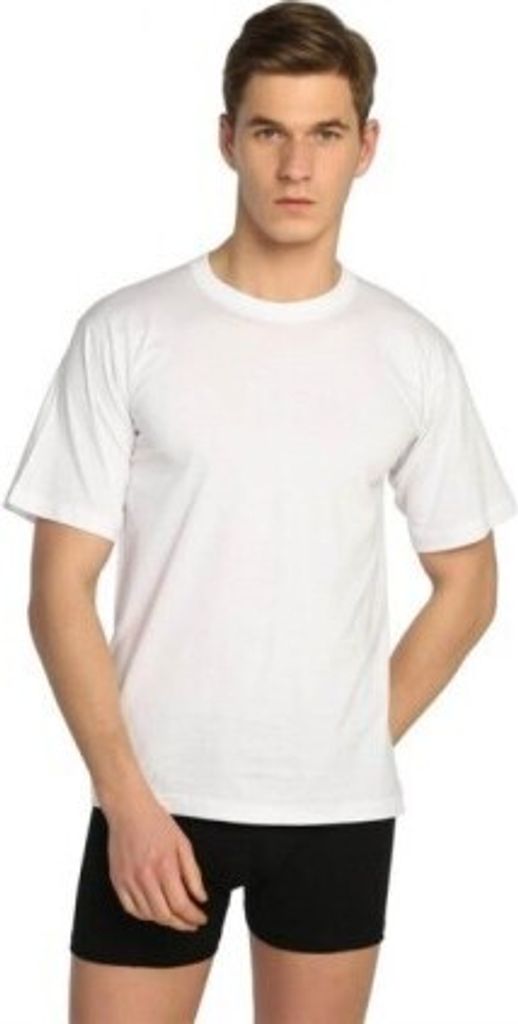 3 Pack Herren Basic T-Shirt Unterziehshirt Unterhemden Weiß 2XL Baumwolle K-82