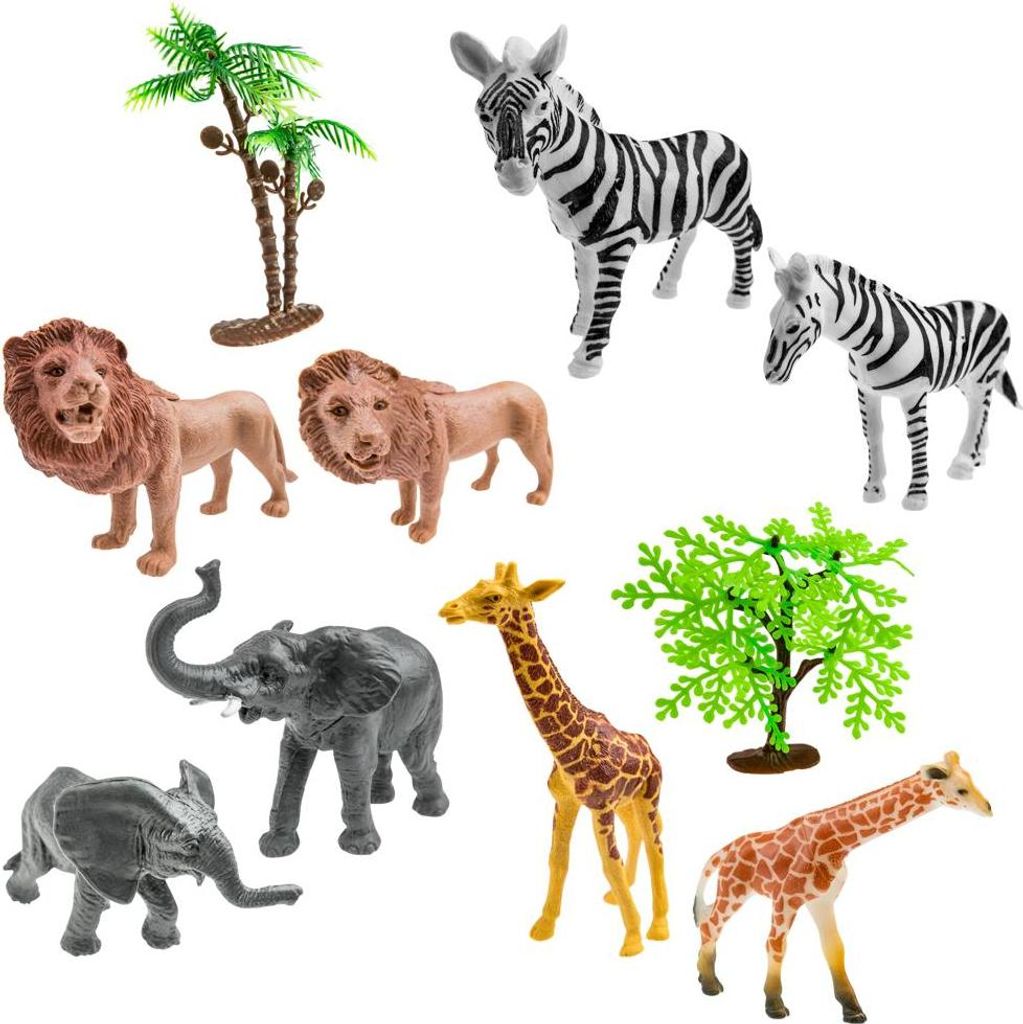 Tiere Gummifiguren Set Afrika 8er Set