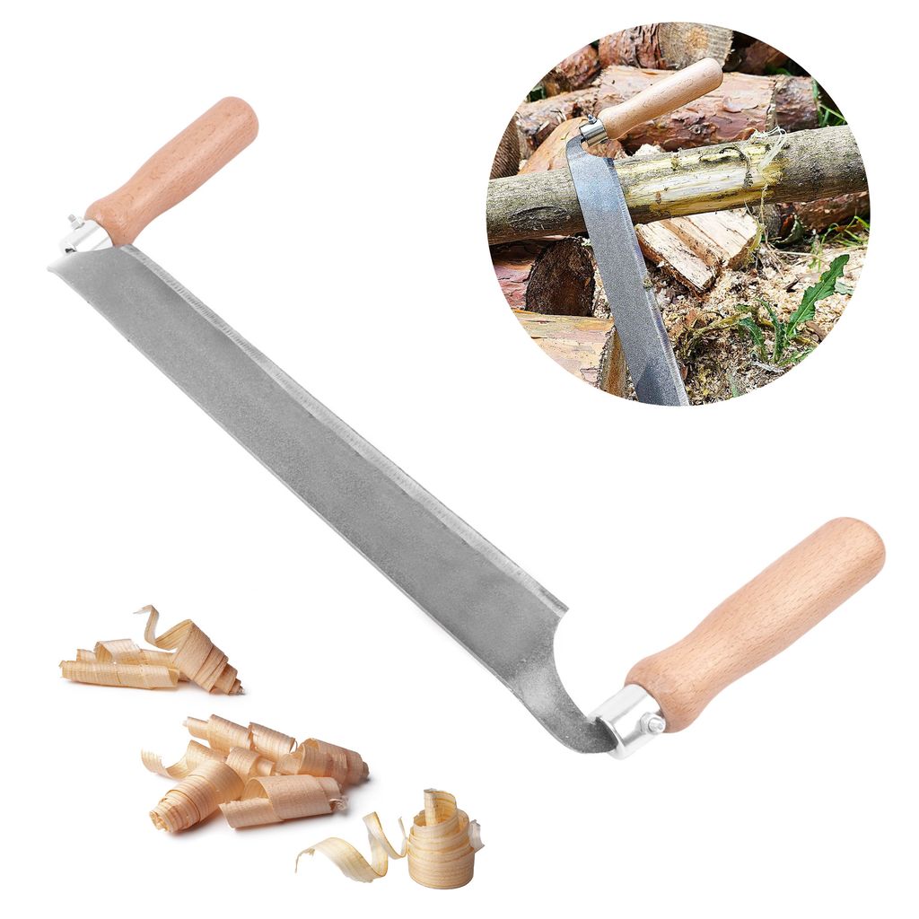 BAUSTER Zugmesser 350mm Schabhobel Schäleisen Reifmesser Zieheisen Ziehhobel Holz Säge