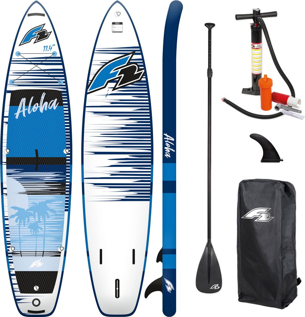 SUP Aufblasbares Board F2 Aloha 11'4" Blau