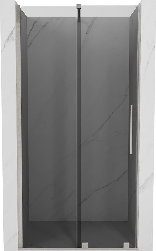 Mexen Velar Schiebetür für die Dusche 100 cm, Graphit, gebürsteter Nickel - 871-100-000-41-97