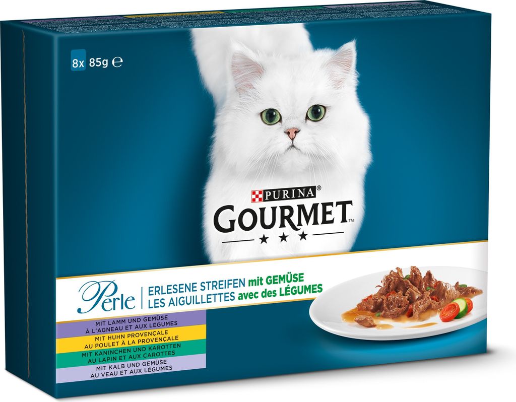 GOURMET Perle, Adult, Karotte, Huhn, Lamm, Kaninchen, Produktbild 