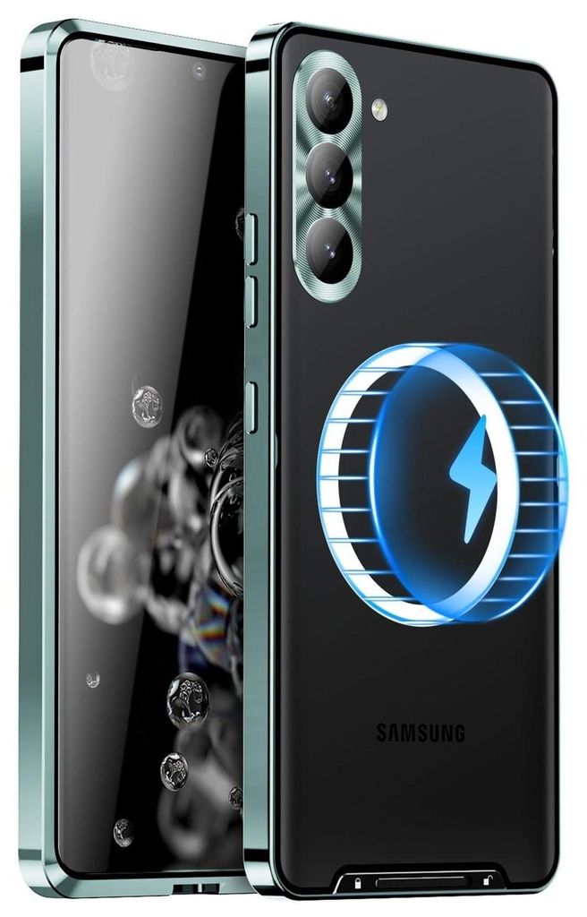 Handyhülle Magsafe für Samsung Galaxy S25 5G Metall Design Produktbild 