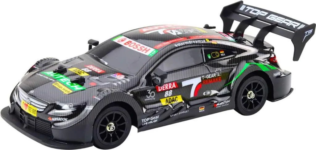 Véhicule de Drift Télécommandé 1:16 Style Carbone Noir Rapide 30km/h