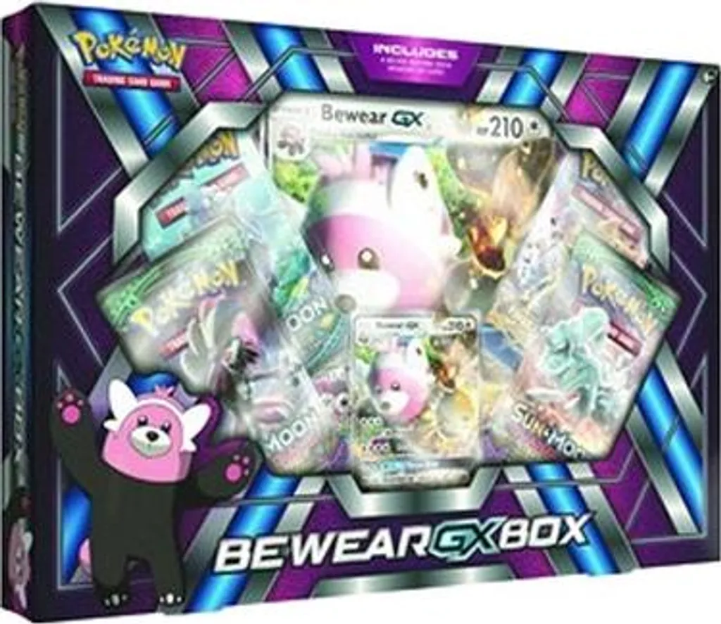 Cadeau Pokemon Bewear GX Box - Idéal pour Collectionneur et Joueur