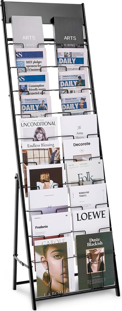 VEVOR Prospektständer Zeitschriftenständer mit 20 Taschen, Produktbild 