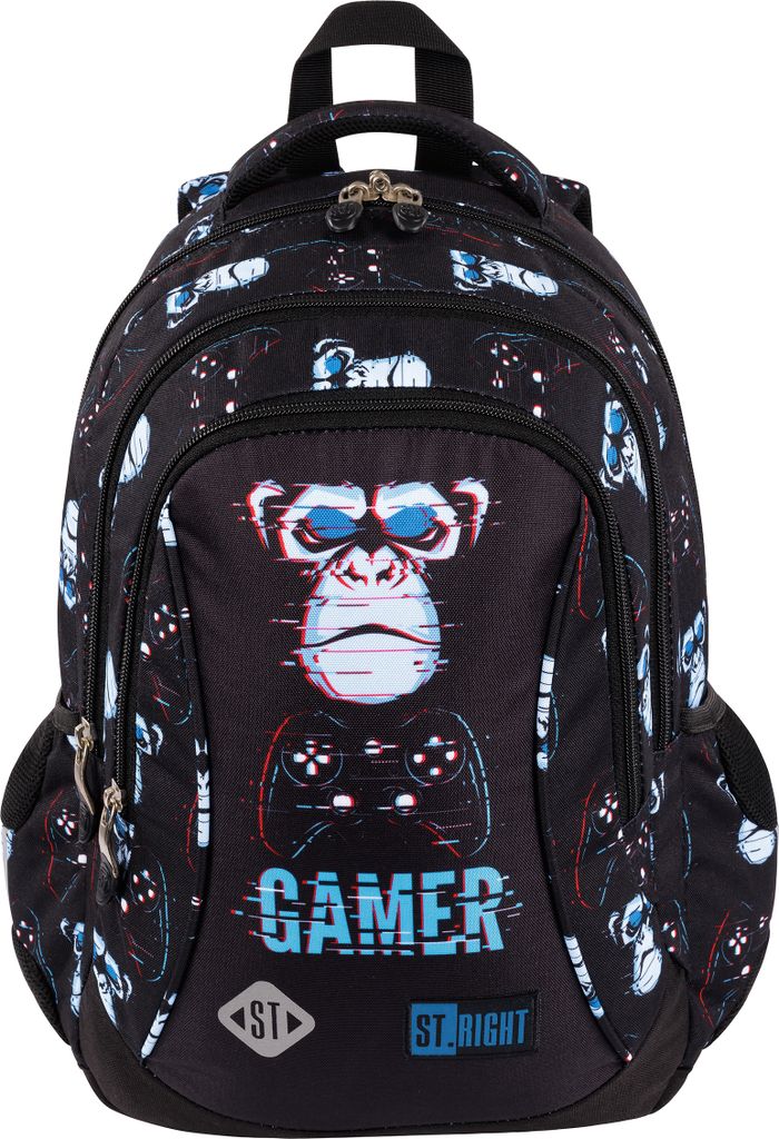 Kinder Schulrucksack Schulranzen Gamer ST.RIGHT Jungen Produktbild 