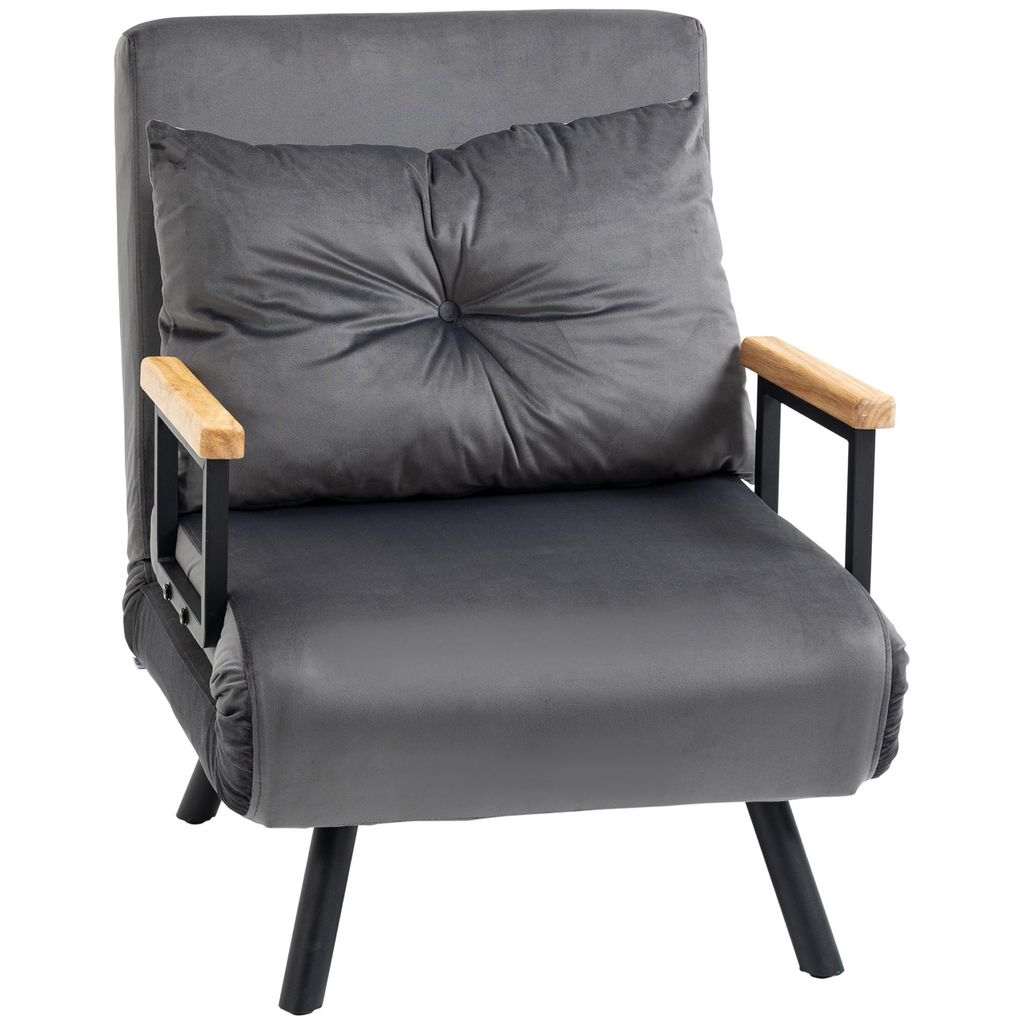 Sofa rozkładana HOMCOM 4 w 1, 2-osobowa z funkcją spania, Zdjęcie produktu 