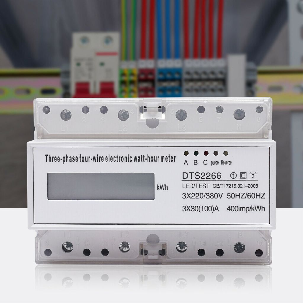 LCD třífázový elektroměr kalibrovaný 3fázový 4vodičový Obrázek produktu 3