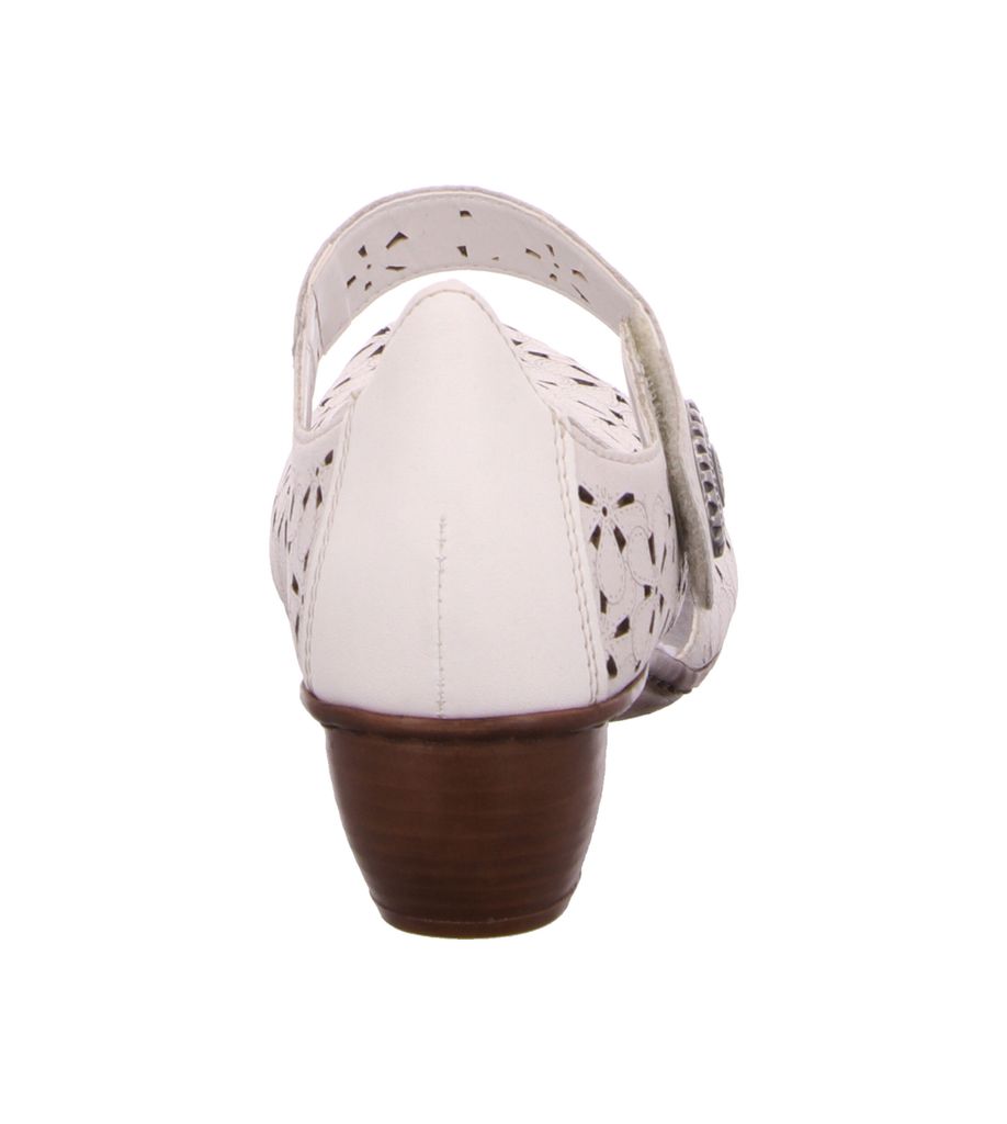 Rieker Damen Spangenpumps 22290-39, 22290-41 RIE-43786 offwhite/offwhite 41