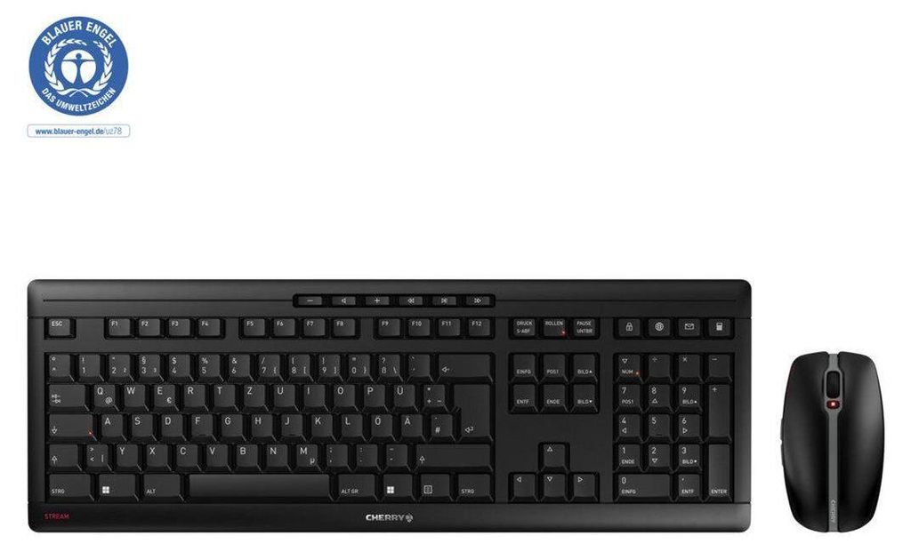 CHERRY STREAM DESKTOP, Kebelloses Desktopset, Schwarz, USB Produktbild 