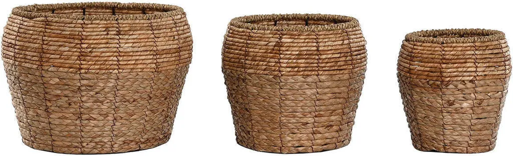 Cache-pot en fibre métallique style tropical Home Esprit de 32x32x25 cm