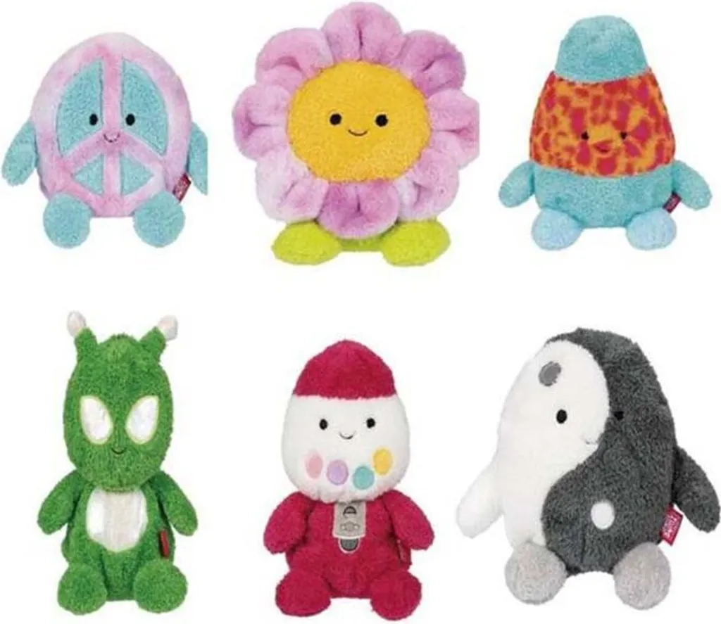 BumBumz RetroBumz 19 cm : Peluche Ultra Moelleuse au Design Rétro Pop