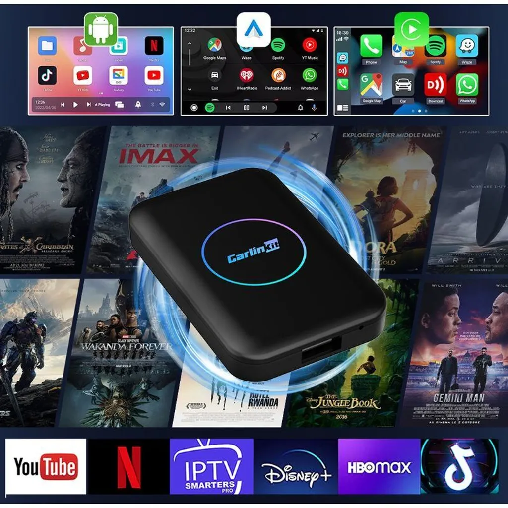 Solution Sans Fil Carlinkit TBOX LITE S pour Android Auto et CarPlay - 11