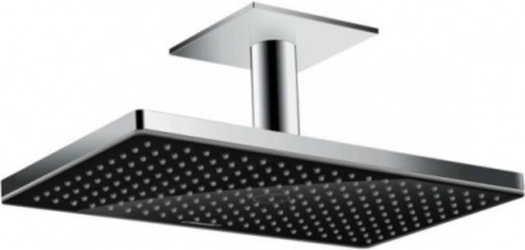 Hansgrohe Rainmaker Select, Fester Duschkopf, Schwarz, Chrom, Zimmerdecke