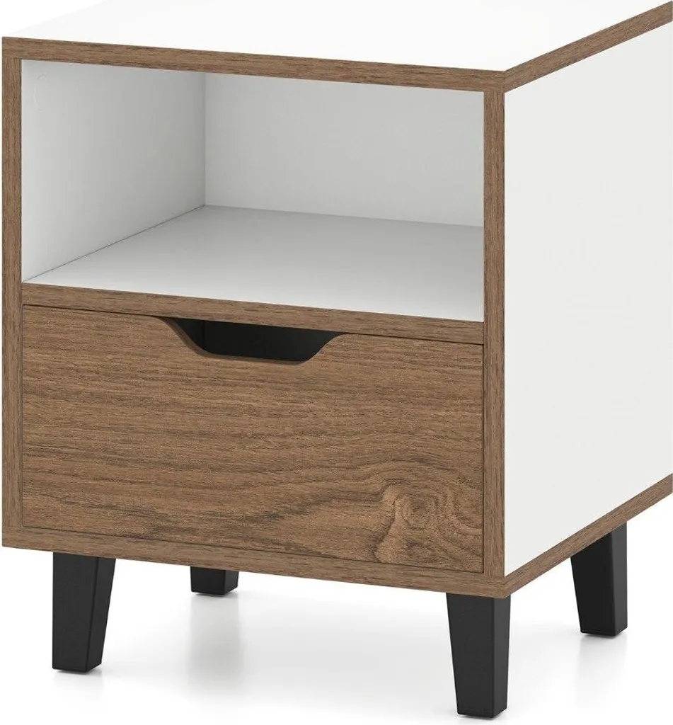 Table de chevet gain de place pour petit espace - Rangement Nuit Intégré