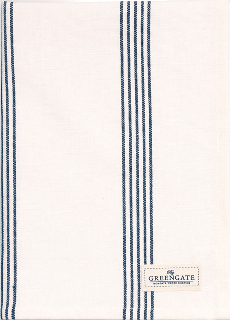 Greengate Gladys Geschirrtuch grey 50x70cm