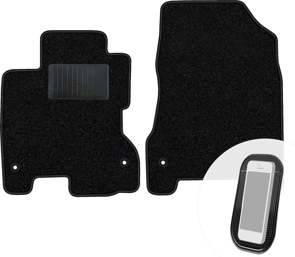 Tappetini Moto-Moltico su Misura Renault Koleos 2008-2016 | Velluto Nero