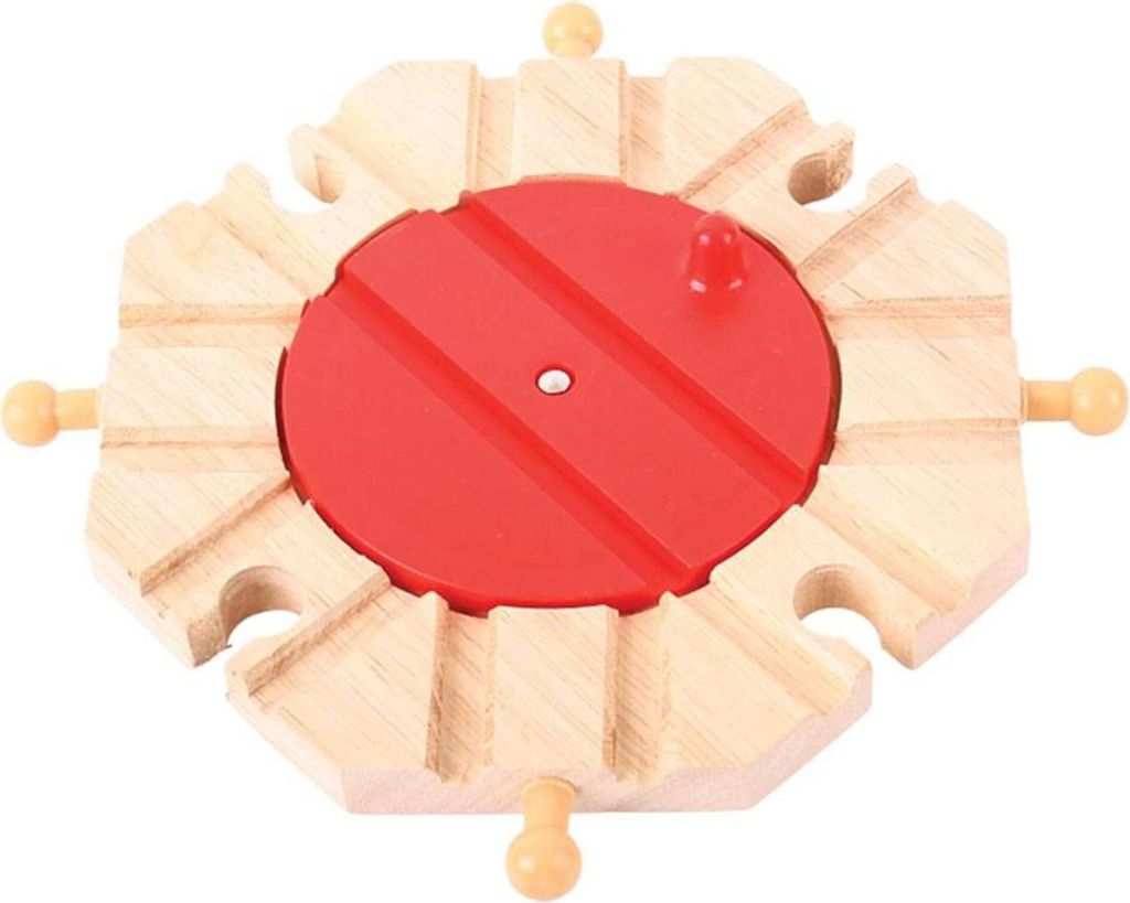 Bigjigs Piattaforma girevole su rotaia con 8 uscite Immagine del prodotto 