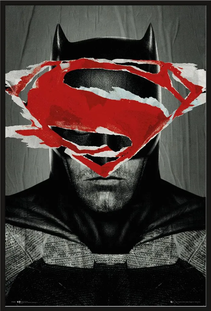 Poster Batman v Superman sous Cadre Interchangeable Shinsuke Acrylique