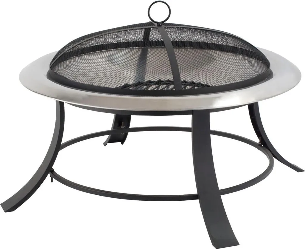 Tepro Foyer Silver City en acier inoxydable - Brasero design Ø 74cm