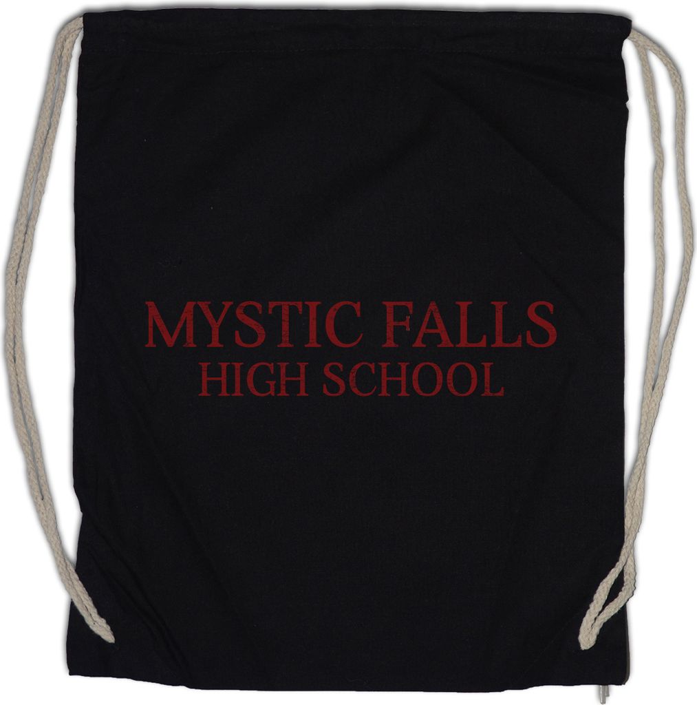 Urban Backwoods Mystic Falls High School, Turnbeutel, Farbe: Schwarz