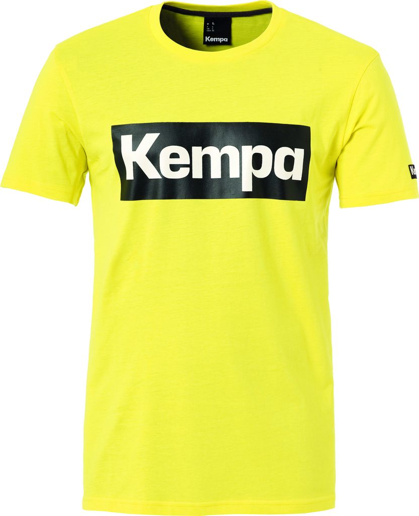 Kempa Handball Promo Rundhals T-Shirt Herren Baumwolle gelb XXL