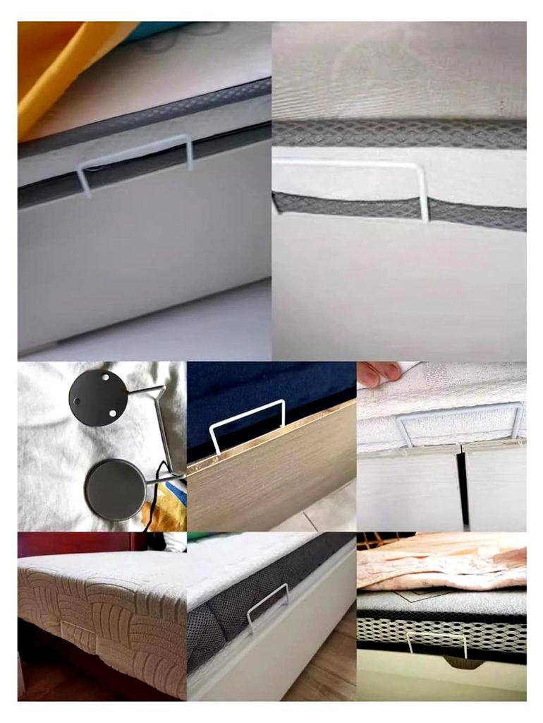 Anti-Rutsch-Befestigung für Matratzen, Bettgriff-Stanzschnalle, Eisenhalter für Tatami, Holz, Leder, Sofa und Betten