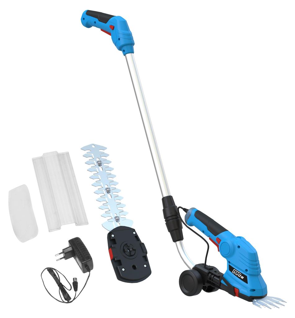 GÜDE Akku Grasschere mit Fahrwerk Rasenschere Heckenschere Produktbild 