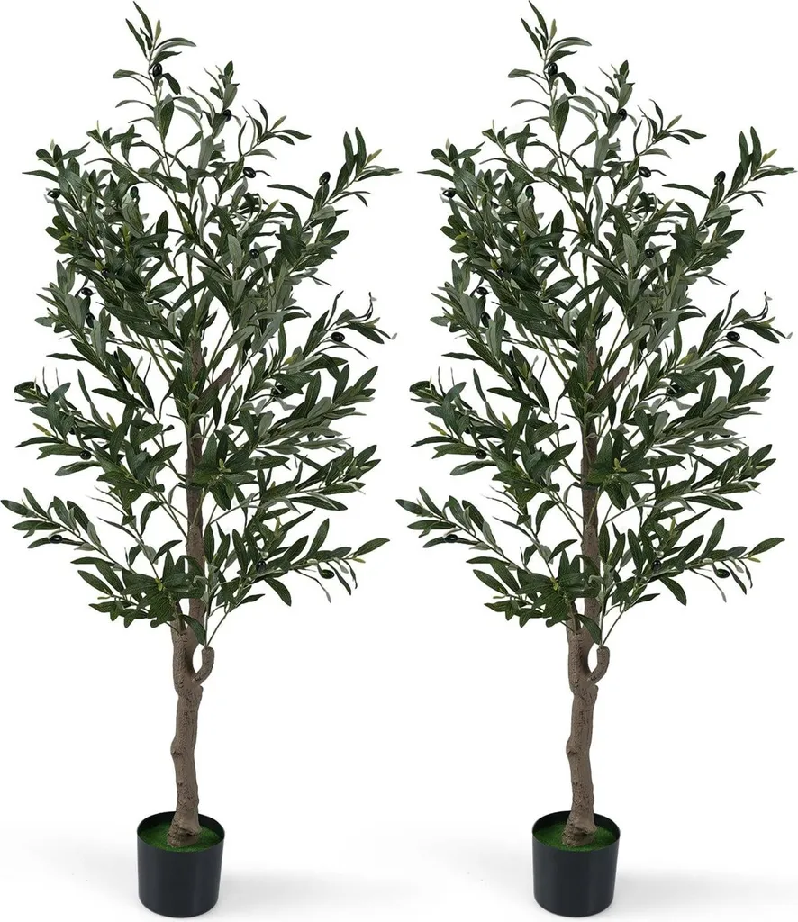 Plante Artificielle Olivier 150 cm pour Décoration Méditerranéenne Intérieure