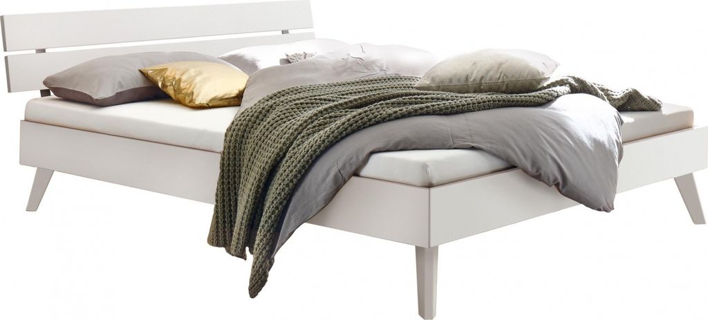 HASENA Trento Bett Ortona weiß deckend 200x200