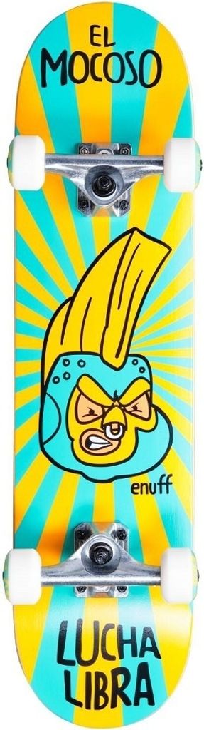 Enuff Skateboard 31,5” Lucha Libre Gelb - Grün