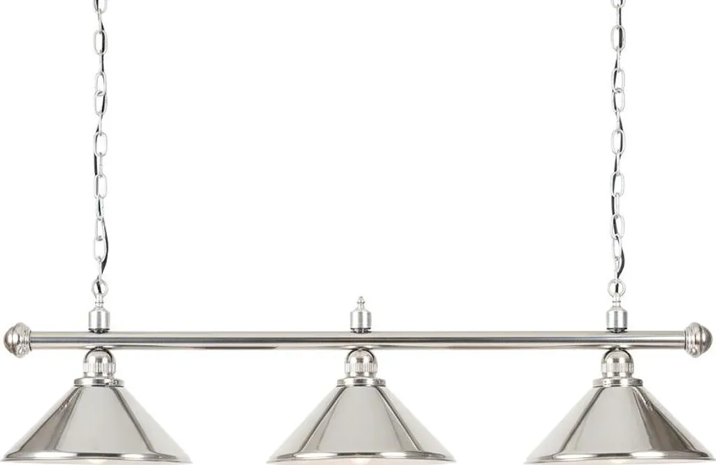 Lampe Billard London Chrome : Éliminez les Reflets sur votre Table
