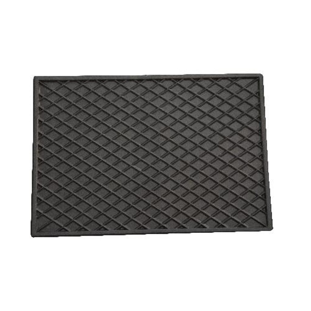 Mata prostokątna, gumowa, 43 cm x 30 cm, czarna z PETEX Zdjęcie produktu 